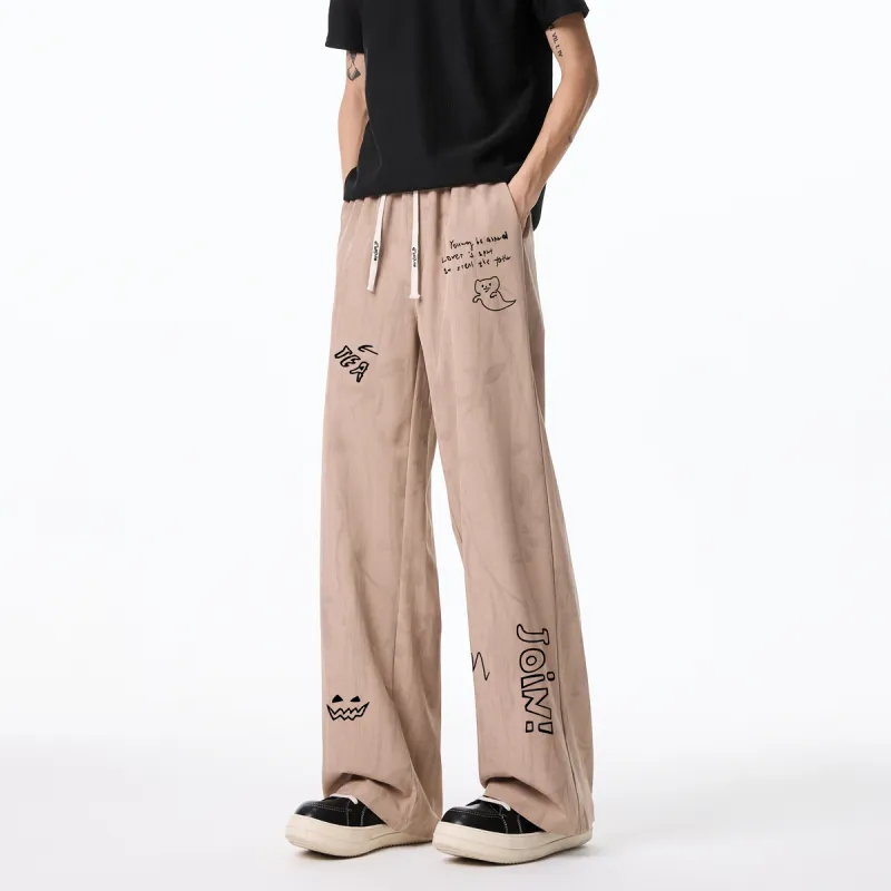 Qnxeey Casual Pants Unisex-16
