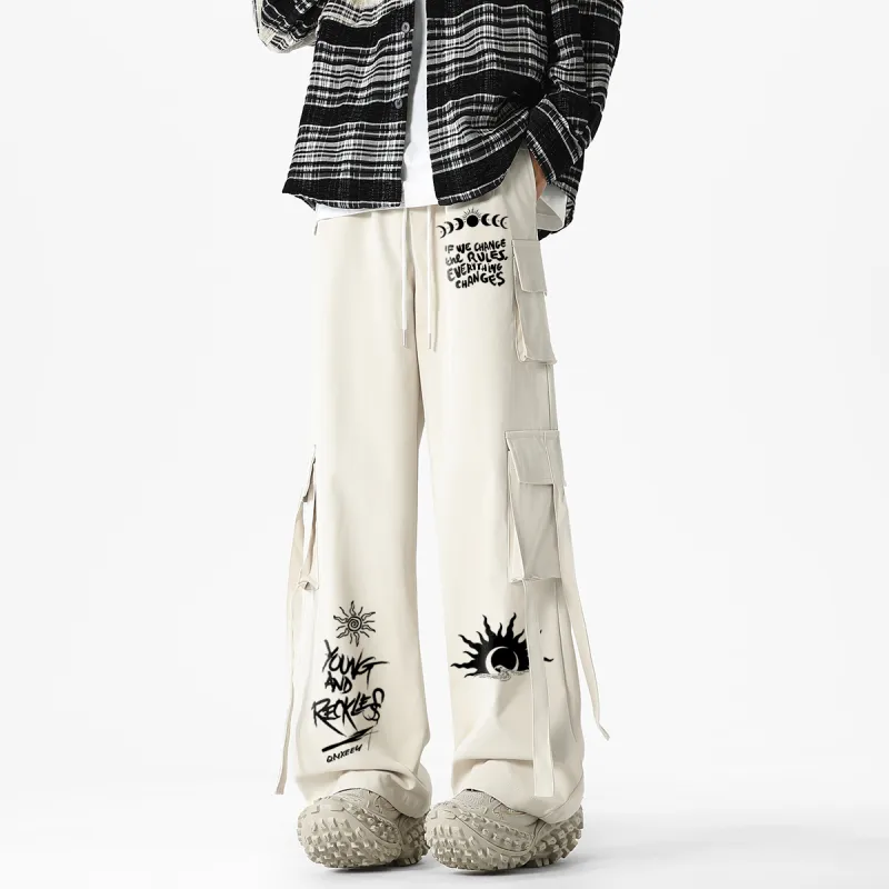 Qnxeey Casual Pants Unisex-25