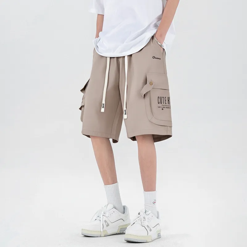 Qnxeey Cargo Shorts Unisex-10