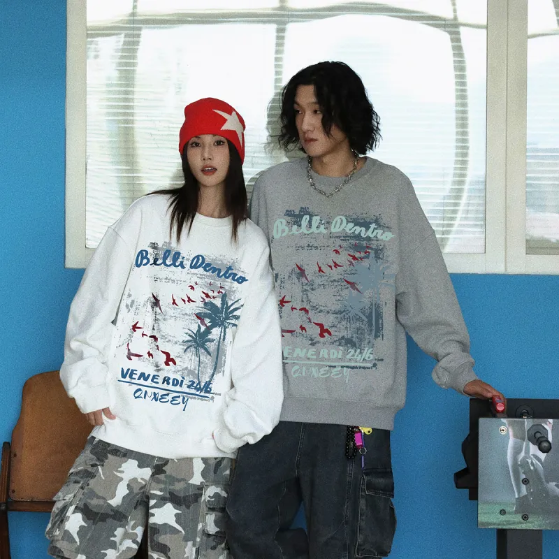 Qnxeey Sweatshirts Unisex-12