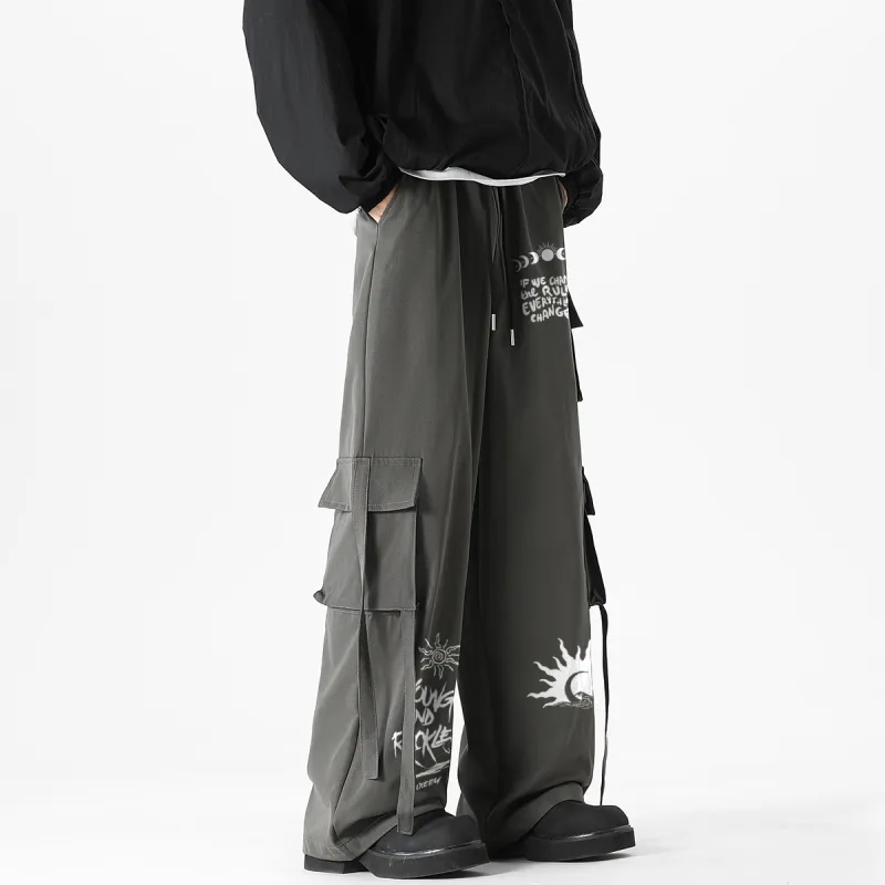 Qnxeey Casual Pants Unisex-19