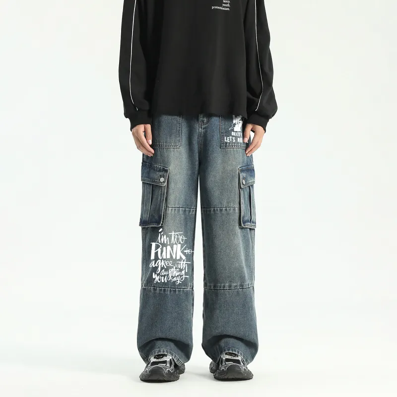 Qnxeey Jeans Unisex-21