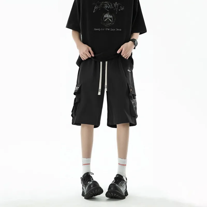 Qnxeey Cargo Shorts Unisex-6