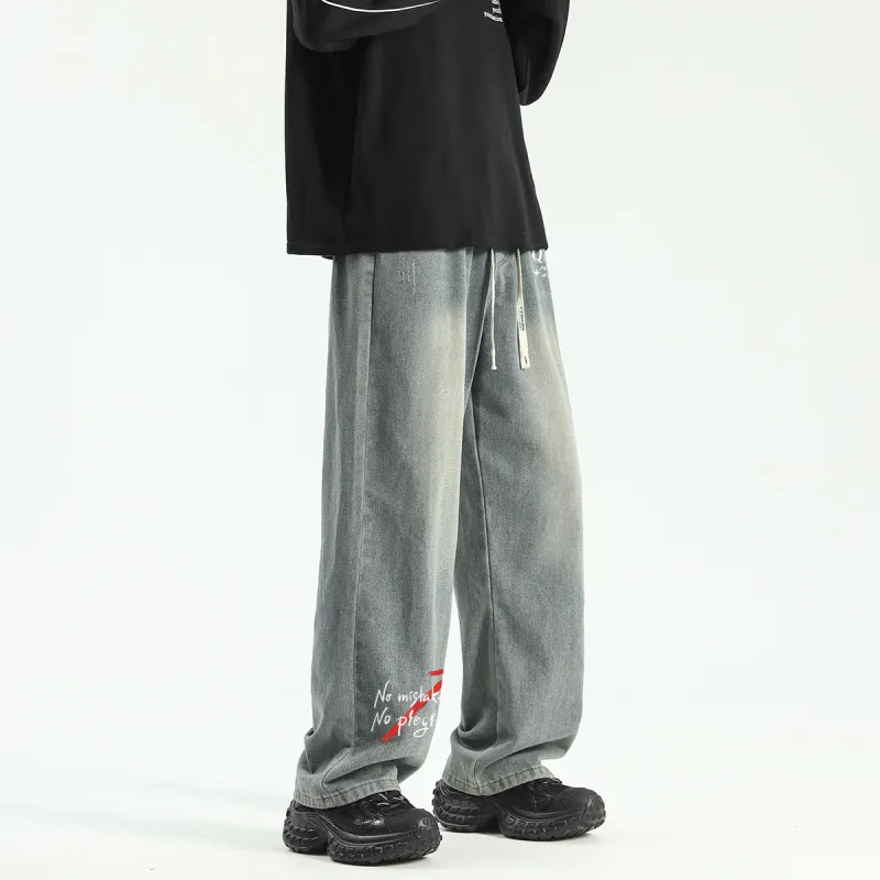 Qnxeey Jeans Unisex-13