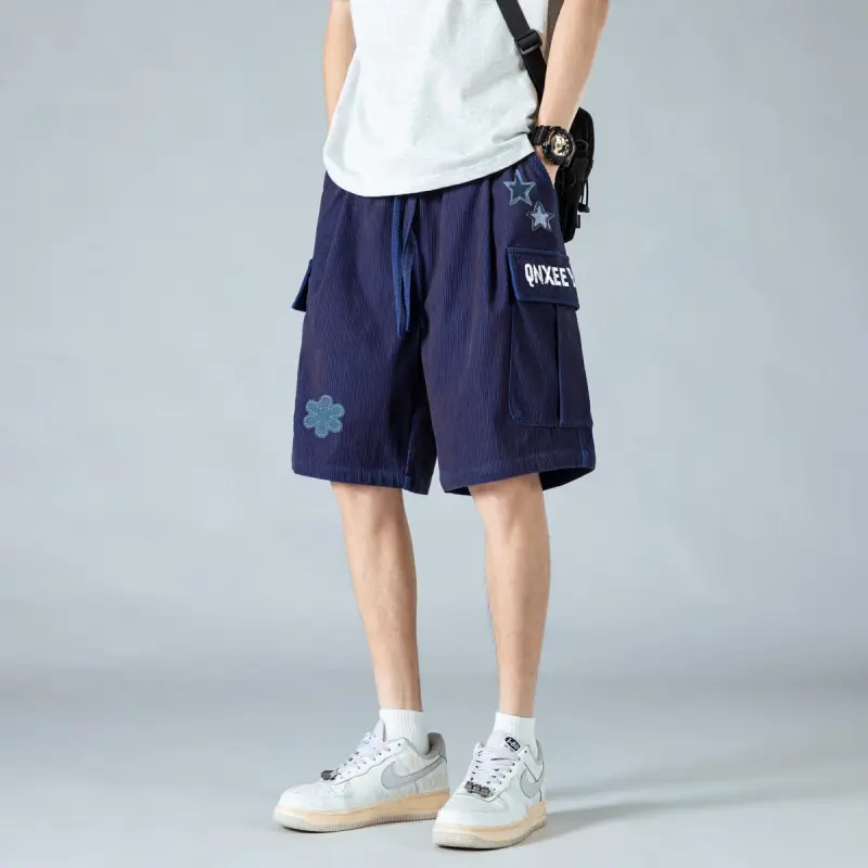 Qnxeey Casual Shorts Unisex-14