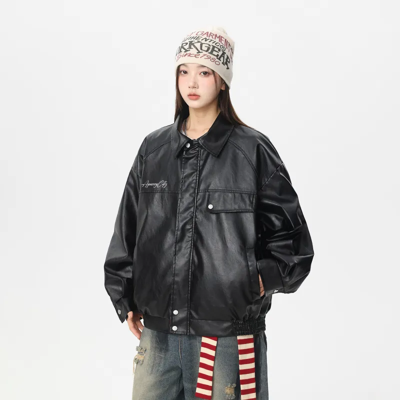 Qnxeey Jackets & Coats Unisex Black-3