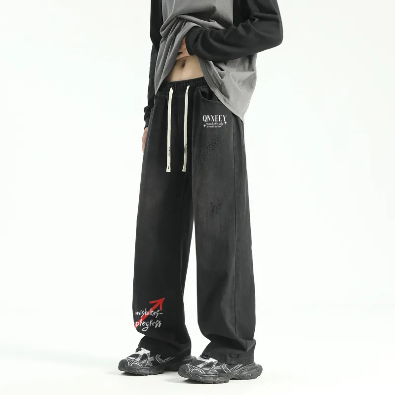 Qnxeey Jeans Unisex-4
