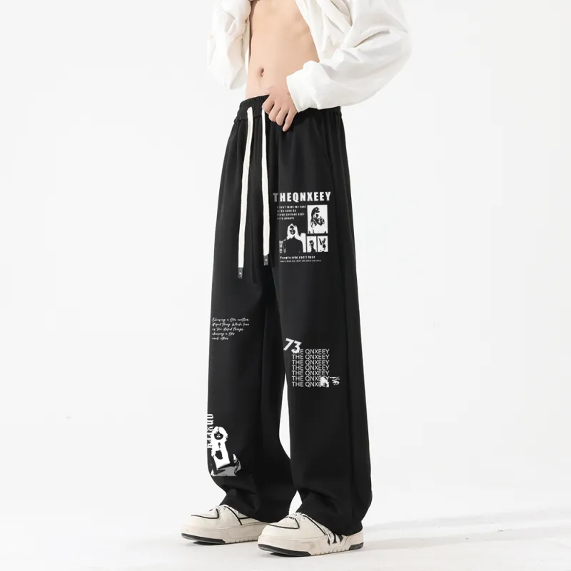 Qnxeey Casual Pants Unisex-5