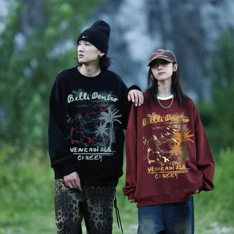 Qnxeey Sweatshirts Unisex-4