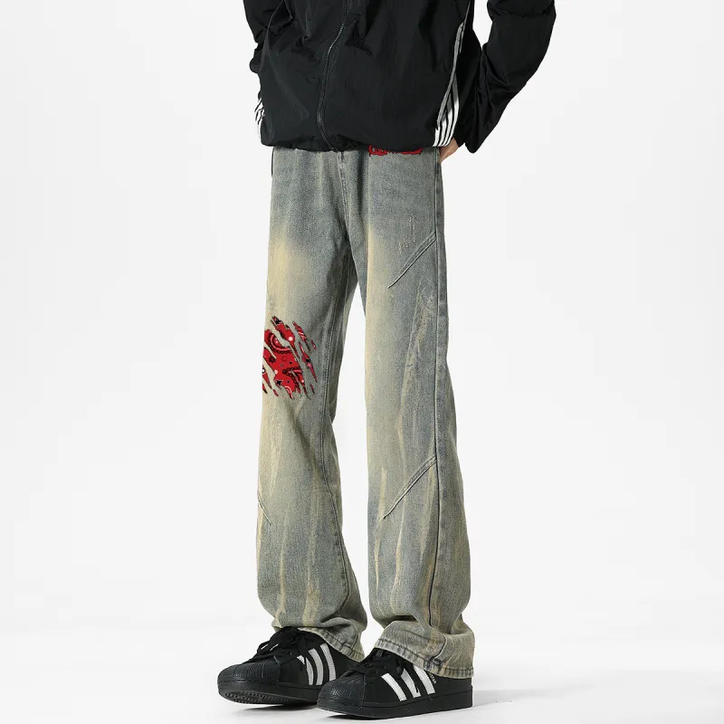 Qnxeey Jeans Unisex-8