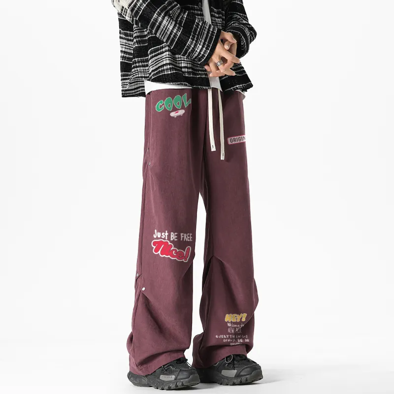 Qnxeey Casual Pants Unisex-32