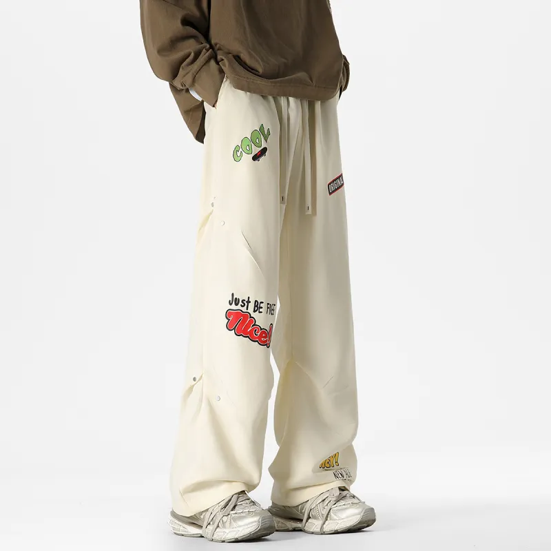 Qnxeey Casual Pants Unisex-12