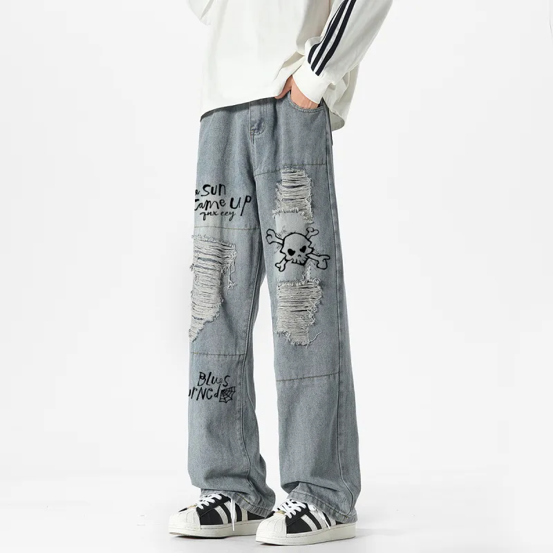 Qnxeey Jeans Unisex-10