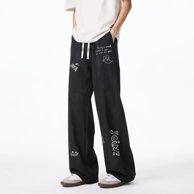 Qnxeey Casual Pants Unisex-4