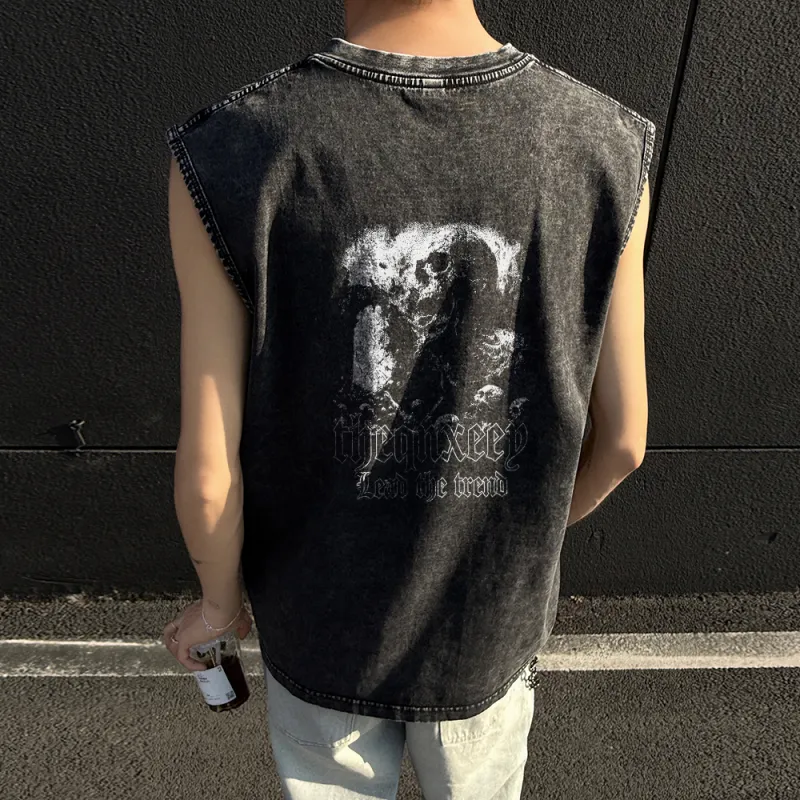 Qnxeey Tank Tops Unisex-3