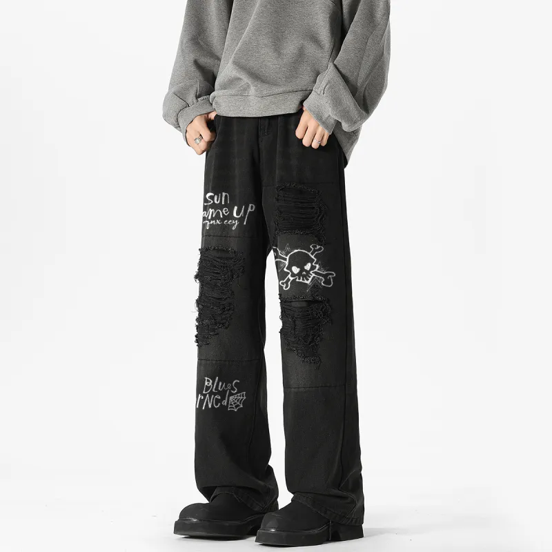 Qnxeey Jeans Unisex-3