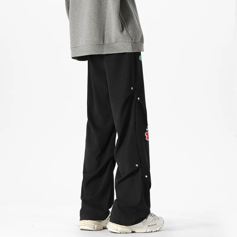 Qnxeey Casual Pants Unisex-6