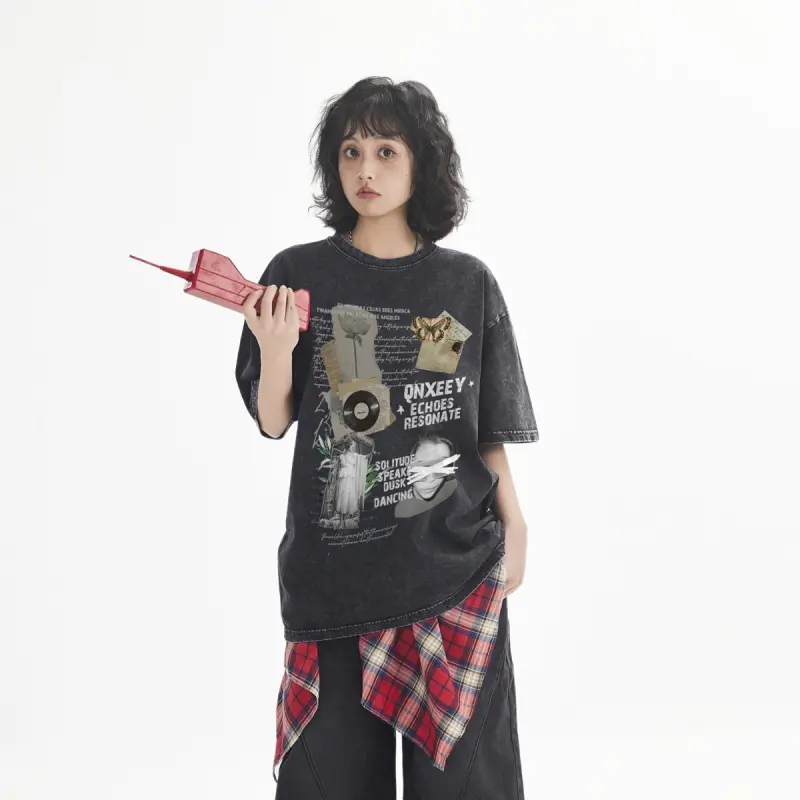Qnxeey T Shirts Unisex-3