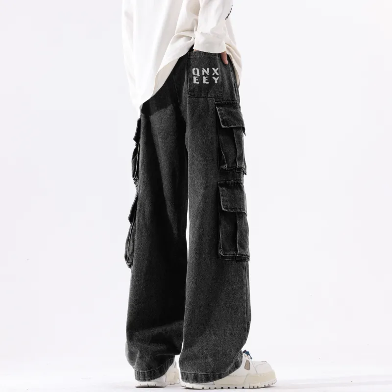 Qnxeey Jeans Unisex-3