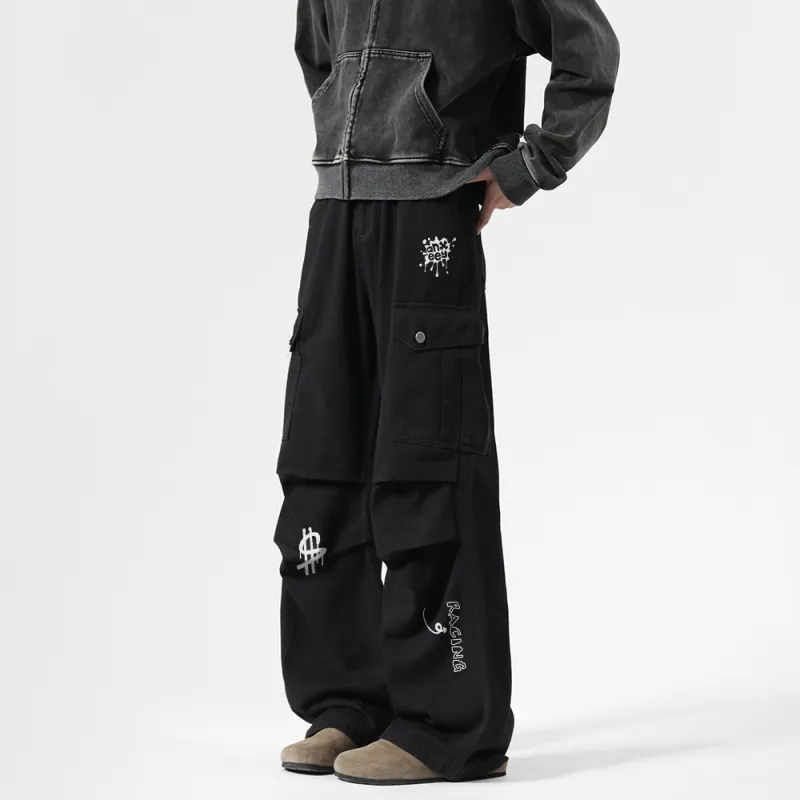 Qnxeey Casual Pants Unisex-1