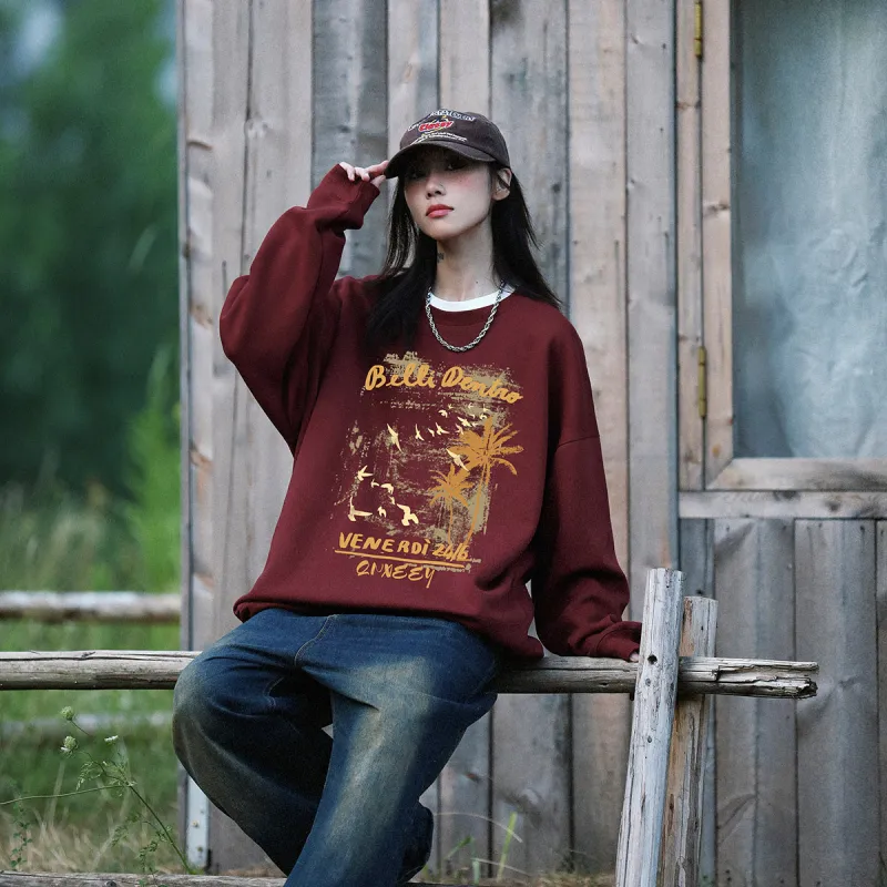 Qnxeey Sweatshirts Unisex-24