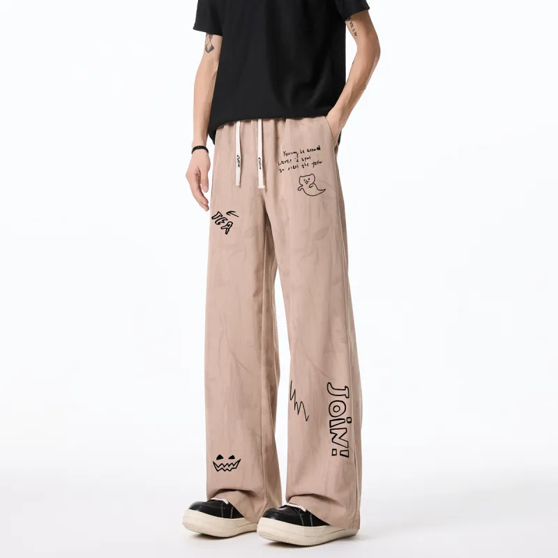 Qnxeey Casual Pants Unisex-15