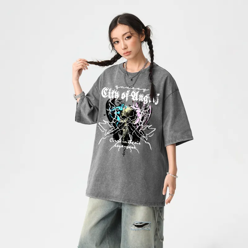 Qnxeey T Shirts Unisex-24