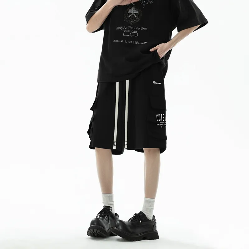 Qnxeey Cargo Shorts Unisex-5
