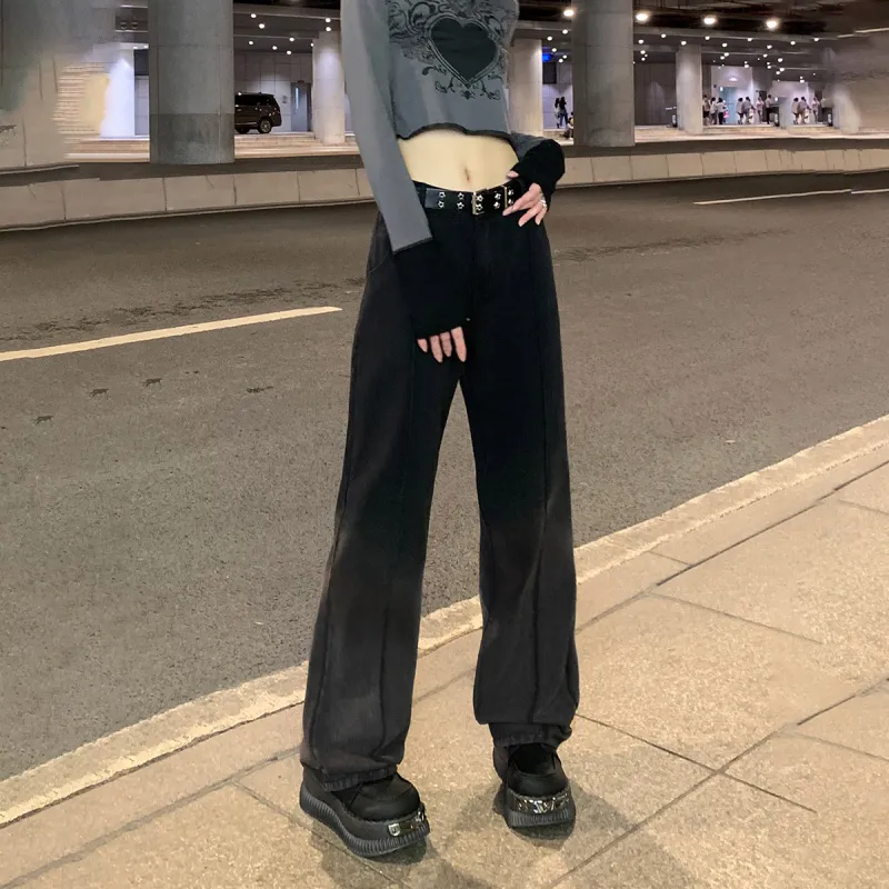 Qnxeey Jeans Unisex-11