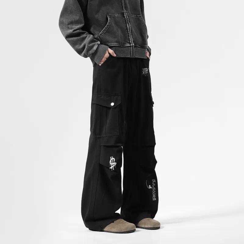Qnxeey Casual Pants Unisex-4