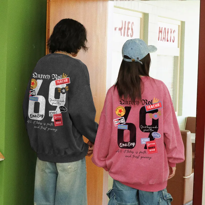 Qnxeey Sweatshirts Unisex-15