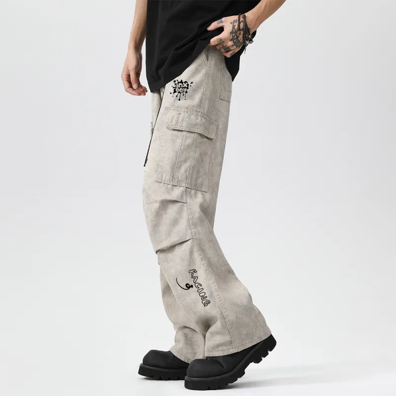 Qnxeey Casual Pants Unisex-9