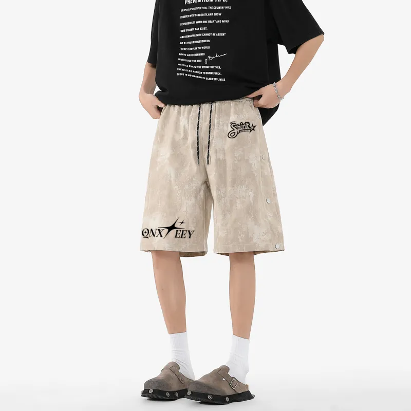Qnxeey Casual Shorts Unisex-13