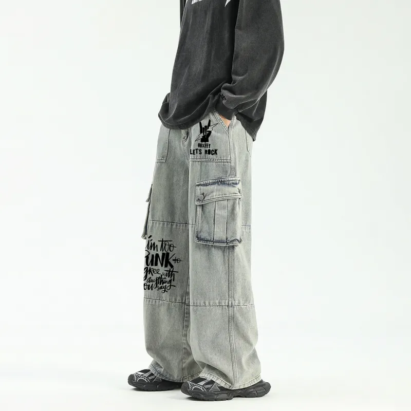 Qnxeey Jeans Unisex-10