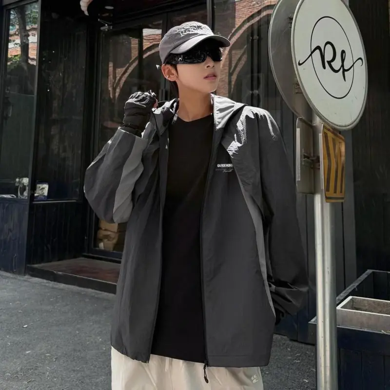 Qnxeey Breathable UV Protection Sun Protection Clothing Unisex-11