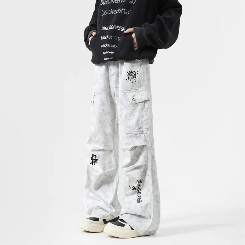 Qnxeey Casual Pants Unisex-13