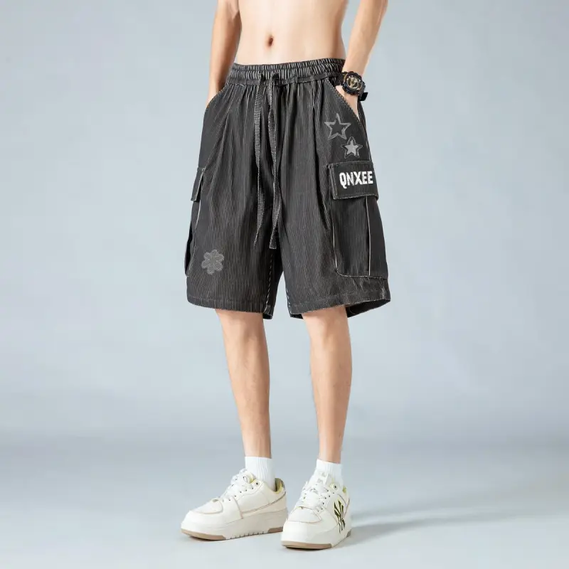 Qnxeey Casual Shorts Unisex-5