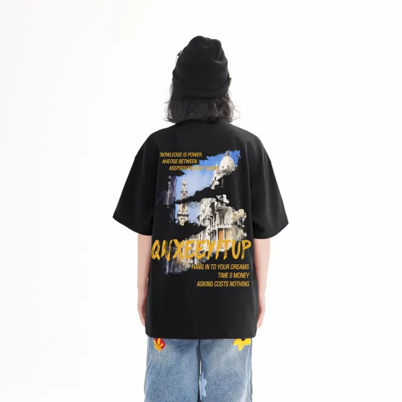Qnxeey T Shirts Unisex-4