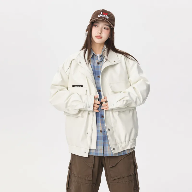 Qnxeey Leather Jackets Unisex-9