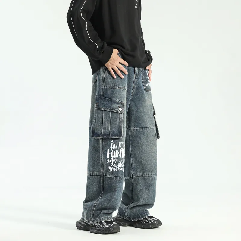 Qnxeey Jeans Unisex-18