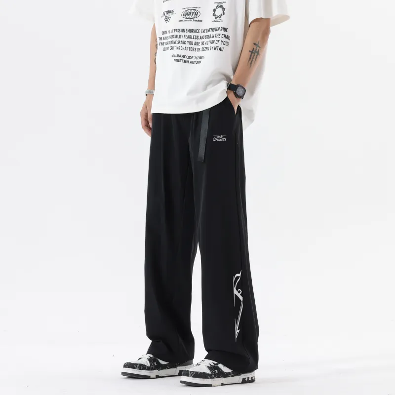 Qnxeey Casual Pants Unisex-4