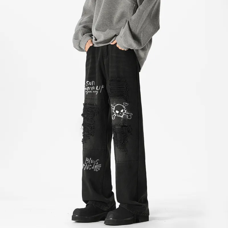 Qnxeey Jeans Unisex-4