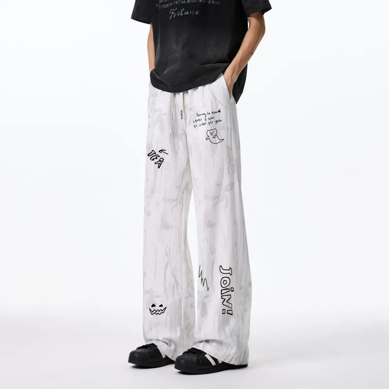 Qnxeey Casual Pants Unisex-9