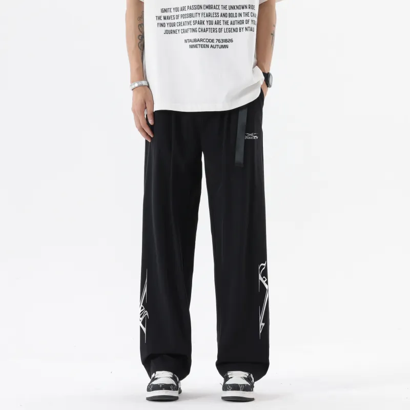 Qnxeey Casual Pants Unisex-2