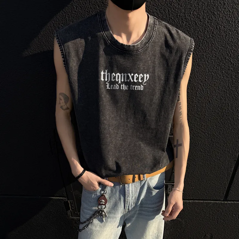 Qnxeey Tank Tops Unisex-4