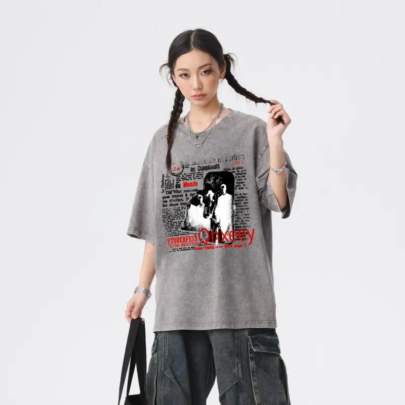 Qnxeey T Shirts Unisex-7