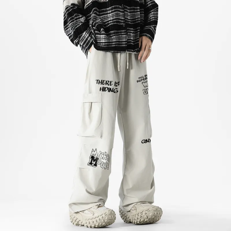 Qnxeey Cargo Pants Unisex-5