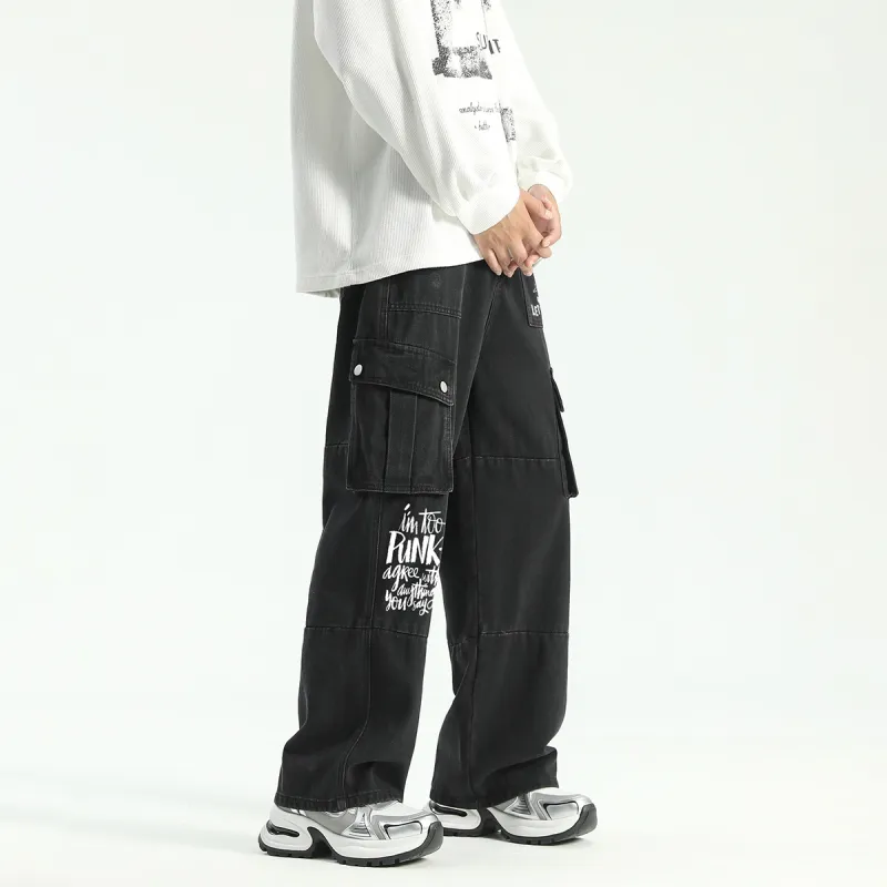 Qnxeey Jeans Unisex-3