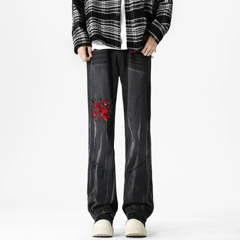 Qnxeey Jeans Unisex-3