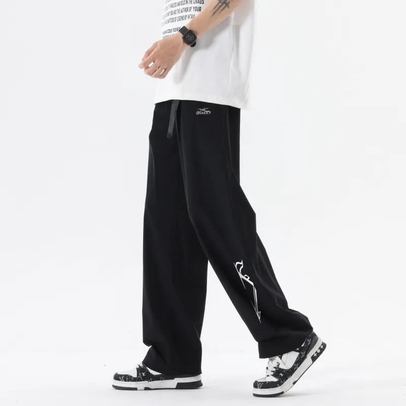 Qnxeey Casual Pants Unisex-5